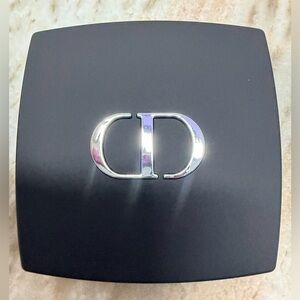 Dior Matte Black Silver Hardware Double Magnification Pocket Mirror. NIB. SEALED